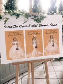 10pcs Bridal Shower Game Cards, Including Water-Soluble Pencils, DIY Wedding Game Card Set, Fun Wedding Party Games, Suitable For Bachelorette Party, Bridal Shower, Valentine's Day Party, Wedding Decoration Party Supplies - Multicolor - View 5