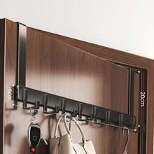 1pc 18cm Tall Over The Door Hanger With Hook, Easy To Install, No Need To Punch Holes Hanging Metal Over The Door Hanger, For Hats, Keys, Home Space Saving Storage, For Entrance, Bathroom, Bedroom, Home, Dormitory,His Comments, Hanging His Bag, Hangers, Interests, Relationships, Wall Shelves, Wall Hangers, Adhesives, Door Hooks, Wall Stickers, Comments