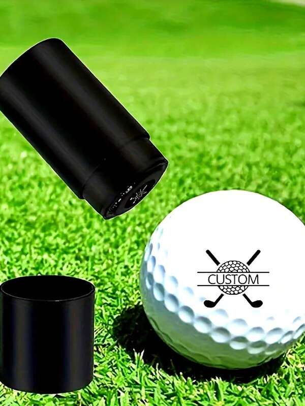 Sello de bola de golf, marcador de bola de golf reutilizable y auto-entintado para identificar bolas de golf, regalo de golf, accesorios de golf para golfistas hombres y mujeres