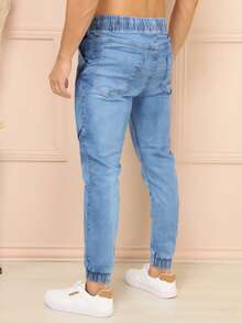 Kit 2 Premium Men's Jeans Jogger Pants - Multicolor - View 5