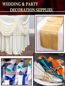 1 件缎纹面料、婚礼装饰软布面料、DIY 工艺品、餐巾、婚纱、缝纫 - 紫色 - 查看 5