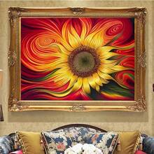 SNA 2025 New Style Full Embroidery 11CT 3 Strands Printing Abstract Flower Kits Cross Stitch Threads Craft Kit Needlework Handmade Gift Wholesale - Need to Embroider By Yourself, No Frame Included - View 8