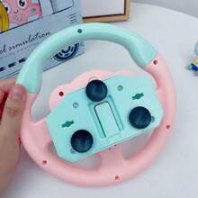 Kids Steering Wheel Toy With Light And Music, Car Backseat Simulated Driving Steering Wheel Gifts Toys For Kids