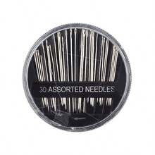 30pcs Golden Tail Hand Sewing Needles With Black Storage Case, Sewing Kit For Clothes And Home - Gold - View 4