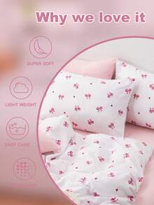 2pcs Polyester Children Dormitory Bedding Pillowcases, Butterfly Decor Pillow Covers (Pillow Insert Not Included), Suitable For Home And Adolescent Dormitory Use - White - View 8