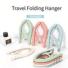 10-Piece Fold-Out Hanger, Designed For Travel, Lightweight And Easy To Carry, Keeps Clothes As Straight As New. Good Things To Get Around! 10 Foldable Hangers That Fold And Store For Your Journey - Multicolor - View 2
