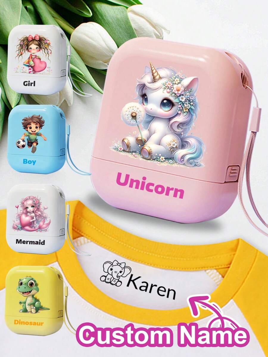 1 Timbro con nome personalizzato + 100 adesivi con nome, timbro con nome personalizzato per abbigliamento impermeabile, timbro con firma personalizzata per timbri con nome con corda, timbro con nome personalizzato e ricaricabile, timbri per firmare il nome, stampa grafica, atmosfera calda, rinfrescamento autunnale per la casa, armonia domestica