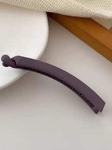 5个/1包 女士黑色/卡其色/棕色 11厘米/4.33英寸 香蕉形轻便塑料发夹，简约纯色，适合日常佩戴、派对、工作，洗脸和淋浴时也方便造型，可搭配妆容和服装，香蕉形发夹，美发工具，卷发，美发配件，女士发饰，美发用品，卷发，头发，旅行