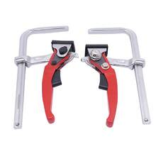 YUNRUX 2pcs Table Clamp Woodworking Clamp Table Mount Ratchet Clamp 160x60 Mm - Red - View 8