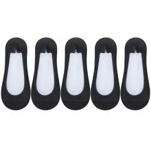 冰丝船袜女夏季薄款低帮隐形硅胶防滑打底夏季船袜 - 彩色 - 查看 13