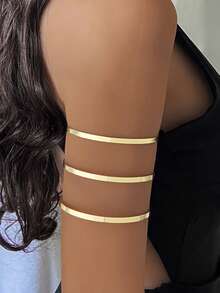 1pc Multi Pattern Optional Women's Armband, Butterfly, Flower, Snake Shaped, Hollow Opening Armband, Suitable For Daily Wear And Vacation Wear