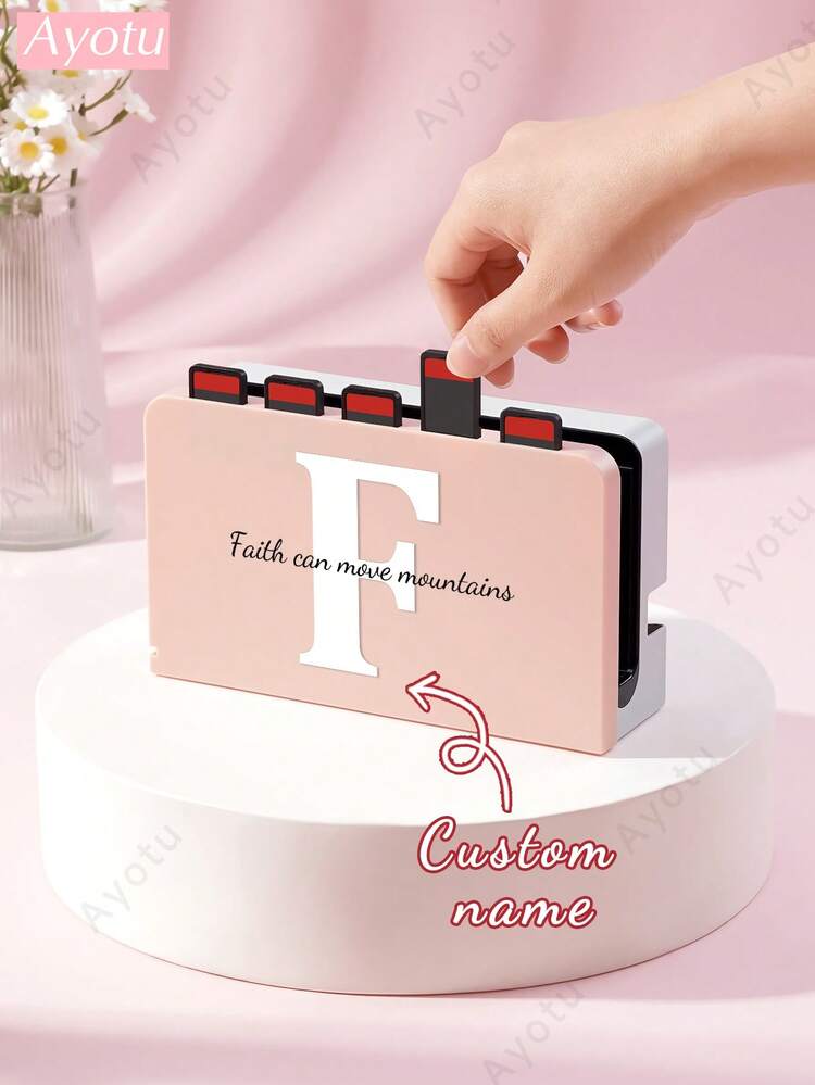 Ayotu Customizable Text & Name Compatible With Nintendo Switch/Switch OLED/Switch Lite Console Shell & Accessories, Package Includes: Protective Case, Storage Bag, Base Shell, Dust Cover, Game Card Case, Controller Grip, Etc. Great Gift For Gamers, Friends, Family For Birthday, Anniversary, Valentine's Day, Christmas - Multicolor - View 30