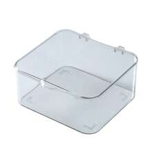 1pc Transparent Flip-Top Storage Box, Simple Household Desk Organizer, Living Room Tea Table Snack Jewelry Accessory Container - Multicolor - View 4