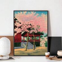 1 Stück Ukiyo-E Kawase Hasui Kunstwerke Poster Clubbar Vintage Poster Wandkunst Malerei Schlafzimmer Studierzimmer ohne Rahmen - Verschiedenfarbig - Übersicht 13