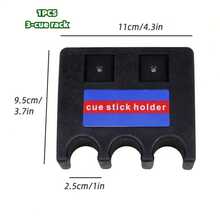 1 Pc Cue Rack For Resting Cue Sticks, A Must-Have Billiard Accessory, Available In 3-Cue, 4-Cue, And 5-Cue Rack Sizes. An Essential Item For Billiard Enthusiasts And Pool Halls. A Perfect Holiday Gift. - Black - View 6