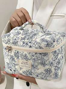 3pcs/Set Makeup Bag, Travel Cosmetic Bag, Multi-Functional Toiletry Bag, Portable Organizer Pouch For Women And Men Summer Travel, Vacation Home Bathroom Decor Holiday Makeup Organizer Bathroom Accessories Back To School - Multicolor - View 1