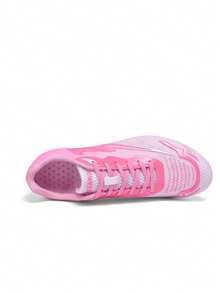 Women's Simple Multifunctional Athletic Spikes Running Shoes - Pink - View 2