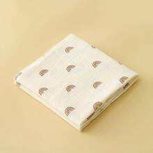 皱褶细布婴儿襁褓包，双层柔软新生儿医院接收毯，婴儿襁褓毯和浴巾