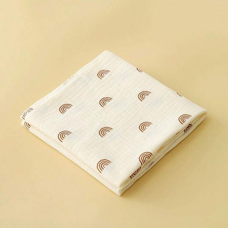 Crinkle Muslin Baby Swaddle Wrap, Double Layer Soft Newborn Hospital Receiving Blanket, Infant Swaddle Blanket & Bath Towel - Multicolor - View 17