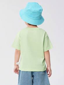 Balabala Kids' Short-Sleeve Quick-Dry T-Shirt, Lightweight Wear - Yellow Green - View 4