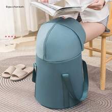 1 件男女通用便携式足浴桶/袋，可折叠和延伸至小腿以上，耐热隔热，牛津布制成，适合家庭、宿舍、办公室，是送给父母、祖父母、同事的绝佳礼物