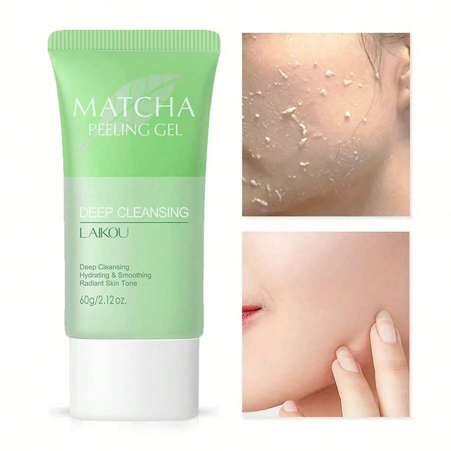 Matcha Scrub Gel 60g, Deep Cleansing Pores, Face & Body Exfoliating Scrub