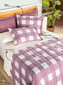 Bedspread 3 Pieces King\Queen\Double\Single Double Sided 200 Thread Count Percale Austin Quilted - Sweet Vitta Rose - View 2