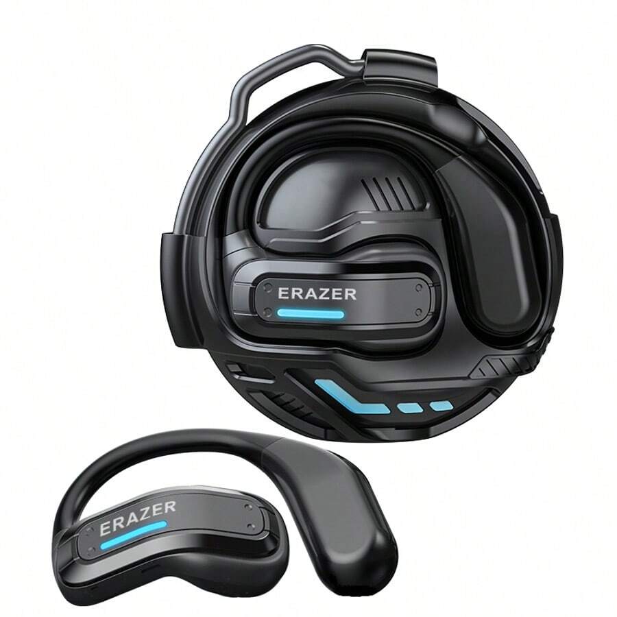 ERAZER X8 Al Translation Open Earphones BT5.4 HIFISound Quality Support Many Languages Real TimeTranslate With Work 60 Hours Long Battery LifeProfessional Sweat And Rainproof For Work MusicRunning - Black - View 1