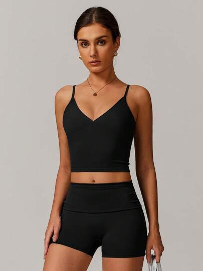 MASKERT Conjunto de dos piezas de mujer para primavera y verano - Conjunto deportivo de chaleco y shorts, apto para tenis, uso casual, acondicionamiento físico, para el hogar, cómodo y de piel amigable