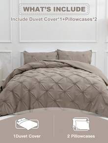 Juego de ropa de cama de 3 piezas tamaño king con volantes y flores en unicolor, 2 fundas de almohada incluidas - Lujosa microfibra - Suave y cómoda - Gris - Ver 7