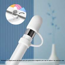 Apple Pencil 1st Gen Anti-Lost Cap, Silicone Protective Case Compatible With Apple Pencil Pro, 2nd Gen, And Apple Pencil (USB-C), Soft Silicone Stylus Cap, Capacitive Pen Accessories