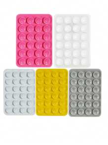 10pcs Double-Sided Silicone Suction Cup Upgrade Suction Cup Card Package Square Single Sided Phone Suction Cup Holder Adhesive Phone Case Holder Silicone Phone Accessories For Women For Men Wallet Mini Wallet Purse Wallet Magsafe Wallet Card Wallet