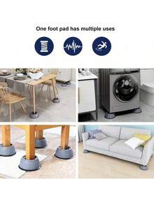 Almohadillas De Plastico Para Pies Antideslizante Multiusos - Multicolor - Ver 5