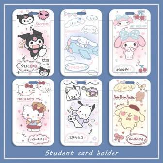 Sanrio 6 pièces Mignon Carnet à couverture rigide A5 avec nœud motif hello kitty, Journal Kawaii Sanrio, Bloc-notes décoré pour filles