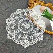 2pcs/4pcs/6pcs Vintage Lace Placemats, Handmade Embroidered Doilies, Suitable For Dining Table, Kitchen, Holidays, Weddings