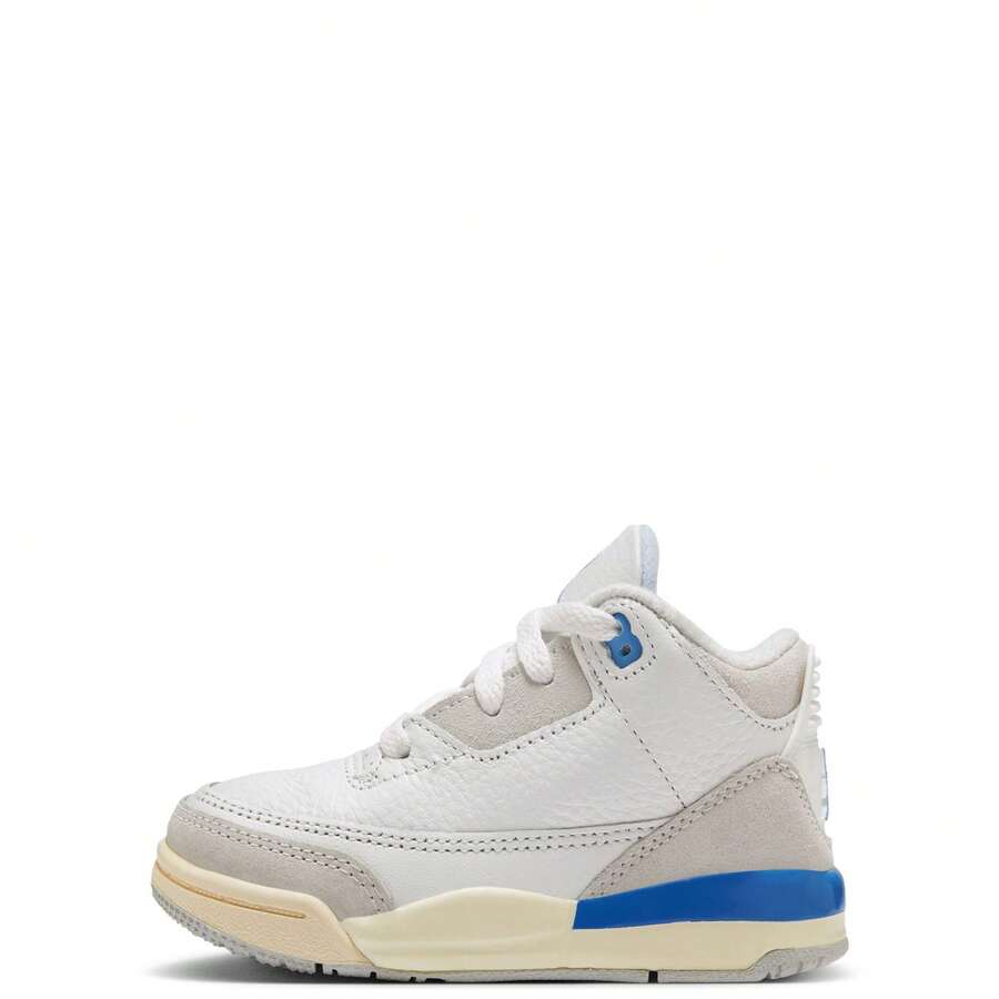 Toddler's Jordan 3 Retro Summit White/Hydrgen Blue (DM0968 101) - trắng - Xem 1