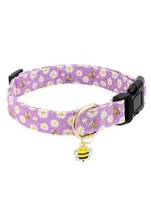 1pc Cute And Distinctive Patterns Dinosaur Bee Cow Pet Collar For Small Medium Large Dogs Adjust Buckle Dog Collar For Indoor And Outdoor Use - Multicolor - View 24