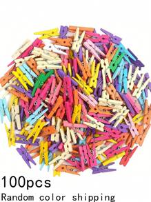 20/50/100 Pieces Colorful Wooden Mini Clothespins - Reusable, Space Saving, Multicolor Decorations For Photos, Crafts, DIY, Home Decor, Valentine's Day (1 Inch, 2.5 Cm), Gender Reveal Party, Perfect For Birthdays, Weddings, Parties, The Perfect Gift For Colleagues, Friends, And Family, Back To School