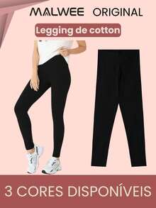 Malwee Original Basic Women's Cotton Leggings - Black - View 1