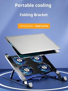 SKYWORTH 游戏笔记本电脑散热垫配有 4 个散热风扇，适用于 11 至 17.3 英寸的笔记本电脑，7 级可调节高度，带 RGB 照明和两个 USB 端口 - 多色 - 查看 10