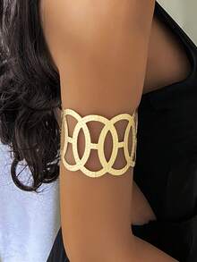 1pc Multi Pattern Optional Women's Armband, Butterfly, Flower, Snake Shaped, Hollow Opening Armband, Suitable For Daily Wear And Vacation Wear