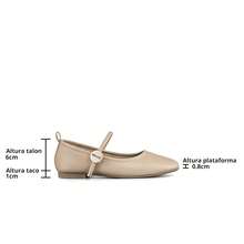 WEIDE Zapatos De Baile De SalóN Para Mujer – DiseñO Elegante Tipo Ballet Con Cintas Y Punta Redonda. - Beis - Ver 8