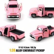 1/3/6pcs Truck Decor,Vintage Truck Statues Ornament,Retro Style Red Truck Christmas Decor Metal Farmhouse Decorative Tabletop Storage Mini Diecast Car Decorations Truck For Home Kitchen Farm,Christmas Gift, Birthday Gift,Easter Decorations - Multicolor - View 16