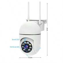 Cámara WiFi 1080P Cámara Monitor De Seguridad Inalámbrica - Tipo de Enchufe A USA (110-127V) - Ver 6