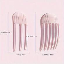 2pcs Volume Booster Plastic Hair Non-Marking Clips, Effortless Hairstyle Tool For Root Lift & Bangs