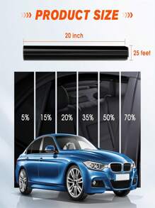 1Roll 1% 5% 15% 25% 35% 50% 70% VLT Window Tint Film For Cars Window Privacy Film Heat UV Block Scratch Resistant Blackout Auto Car Windshield Sun Shade Film Stickers Sticker Personalised Stickers
