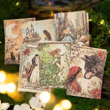 have a good day 1包30张复古童话主题剪贴簿材料纸，可用于个性化DIY手工日记、美学笔记本、设计纸、装饰拼贴卡片等，办公及学习用品 - 1包 - 查看 2