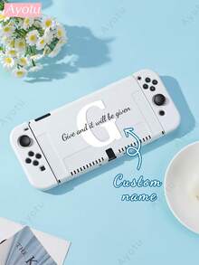 Ayotu غلاف قابل للتخصيص بالنص والاسم متوافق مع وحدة التحكم Switch/Switch OLED/Switch Lite والإكسسوارات، يتضمن الحزمة: غطاء واقي، حقيبة تخزين، هيكل قاعدة، غطاء للغبار، حافظة للألعاب، قبضة وحدة التحكم، إلخ. هدية رائعة للاعبين والأصدقاء والعائلة لأعياد الميلاد والسنوية وعيد الحب وعيد الميلاد - متعدد الألوان - مشاهدة 22