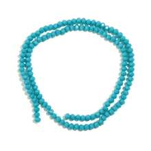 1pc Hollow Blue Ceramic Cut Abacus Crystal Flat Beads 3/4/6/8mm, Fashionable Versatile DIY Jewelry Making, Suitable For Bracelets, Necklaces, Funky Jewelry, Phone Charms, Keychain Wholesale Beads