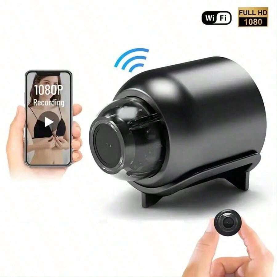Mini Cámara WiFi 1080P Inalámbrica Monitor De Seguridad - Negro - Ver 1